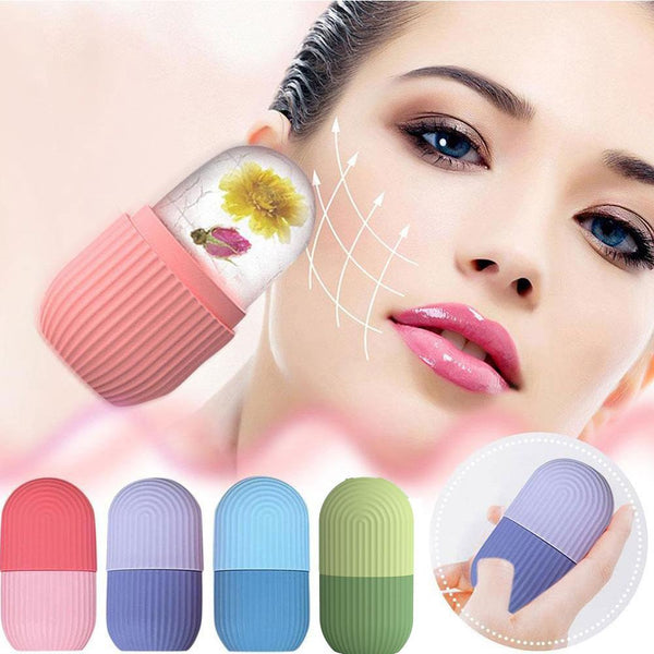 Silicone Ice Massager Roller - Face Lifting Face Slimming Manual
